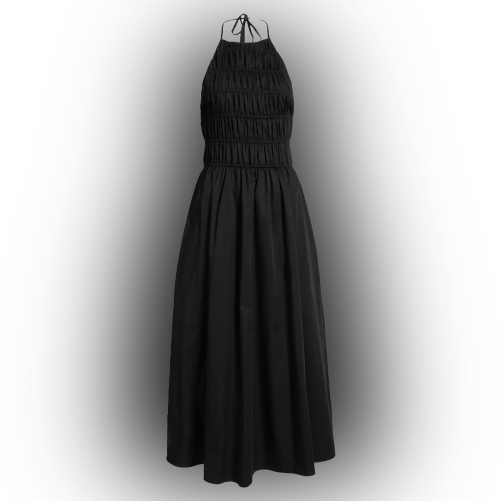 SOLID & STRIPED Meira Black Maxi Dress NWT